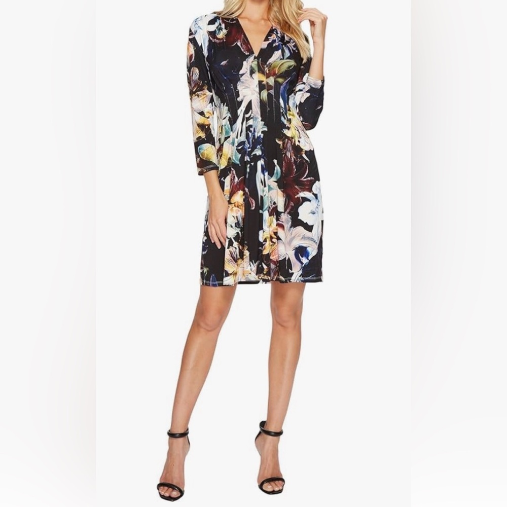 Catherine by Catherine Malandrino Floral Long-Sleeve relaxed fit dress